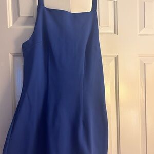 Revolve NWT Blue Square Neck Mini Dress